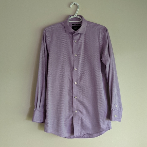 Kenneth Cole | men's slim fit dress shirt sz 14.5 - Picture 1 of 5